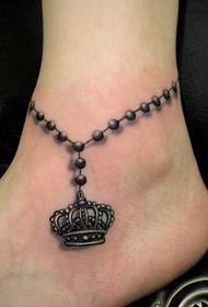 modello di tatuaggio caviglia ragazza cavigliera
