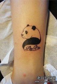 small fresh feet panda tattoo works
