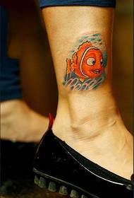 cute cartoon cartoon flippers tattoo larawan