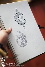 Mini tatuaggio rotondo vaticano piccolo e carino