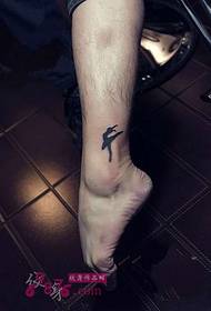 imatge del tatuatge del turmell de ballet creatiu