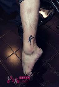 ustvarjalna slika baletne tatoo gležnja