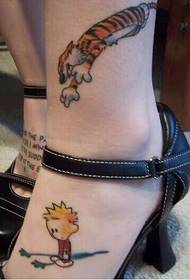 kaki sutra asing Gambar tato anime yang indah dan indah