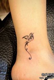 pige tæer ved totem lille duer tatovering mønster