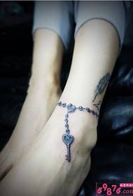 pėdos kulkšnies asmenybės tatuiruotės paveikslėlis