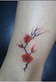 wasichana miguu nzuri plum tattoo picha