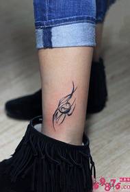 calf creative line tattoo picture