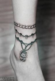 cavigliera donna Kitty tatuaggio gatto