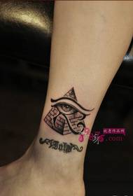 Kreativní obraz tetování One Hata Horus Eye