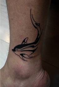 foot personalized cute fish tattoo Pattern picture