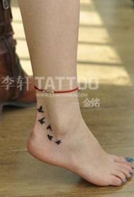 model i tatuazhit të bukurisë së kyçit të këmbës foto 48771-Fotografi e tatuazhit të modës totale të këmbës