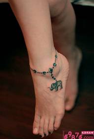 Cute Baby Anklet Fashion Tattoo Bild