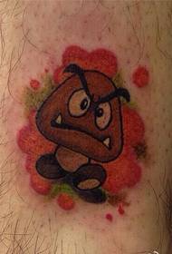 Immagine del modello del tatuaggio di Mary del fumetto di modo della caviglia