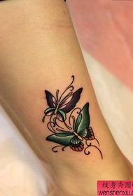 Tatuering showbild rekommenderade en ankel fjäril tatuering mönster