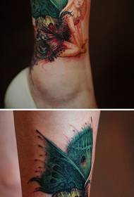 I-Butterfly Elf Fashion Ankle Tattoo Photo