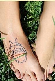 muoti naisten jalkapöydän kaunis kilpikonna tatuointi kuvio kuva