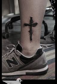 Nexşeya xuyangê ya tattooê xebatek xaçerê ya cross-legged pêşniyar kirin