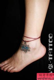 qızlar ankles gözəl snowflake anklet döymə nümunəsi