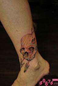 uiga fatu fatu apple skull tattoo ata