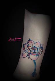 kreativ lotus øye ankel tatovering Bilde