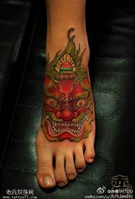 barra del tatuaggio figura collo del piede colore Tang lavoro del tatuaggio del leone
