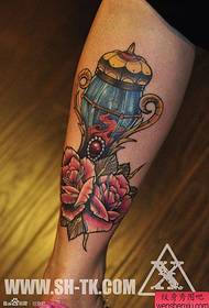modello di tatuaggio fiore tesoro otto piedi