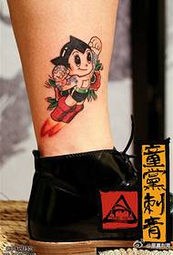 umbala we-ankle i-Astro Boy tattoo iphethini