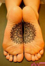 gambar tato kembang sunflower urang