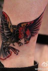tatuering figur rekommenderade en fot färg örn tatuering bild