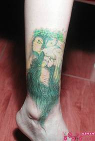 krásné krásné elf krásy kotník tetování obrázek
