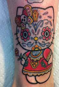 immagine del modello del tatuaggio del bambino del fumetto di personalità del piede