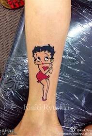 Gambar Manuskrip Tattoo Kartun Kaki