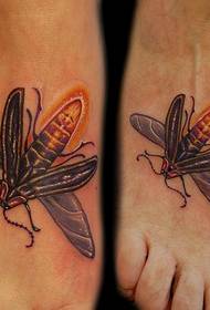 წყვილი instep firefly tattoo ნიმუში