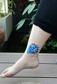 moda di u diamante turchinu blu Stampa di tatuaggi