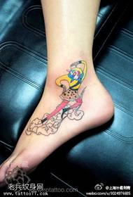 la figura del tatuaggio ha raccomandato una parte posteriore del lavoro del tatuaggio di Sun Wukong