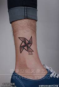 Pob luj taws Windmill Tattoo Txawv