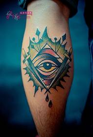 Δημιουργικό Θεό μάτια Shake Τατουάζ Εικόνα