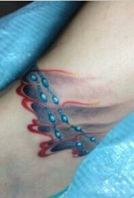msichana mguu mwenendo classic anklet tattoo mfano picha