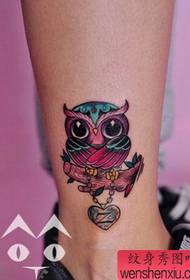 gumagana ang kulay ng Owl tattoo
