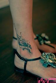 Ien-winged angel winged ankle tattoo picture