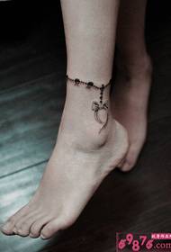 Dealbh tatù fasan Bowlet Anklet