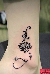 oina totem arrosa tatuaje eredua