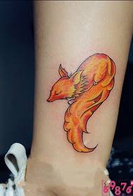 Wêne Tattoo Fire Fox Beak Tattoo