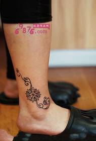 Fresh Ankle Small Brahma Tattoo Picture