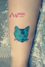 eländig katt kreativ ankel tatuering bild