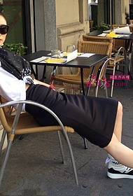 beauty Ankle fashion small totem tattoo picture