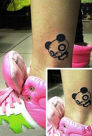foto di nudo nudo piccolo panda tatuaggio 49362-Foto di tatuaggio LOGO anti-guerra color arcobaleno piede