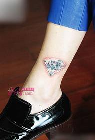 diamant strălucitor gleznă moda tatuaj poze