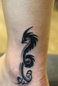 Fuß Karte Tenglong Tattoo Muster Bild