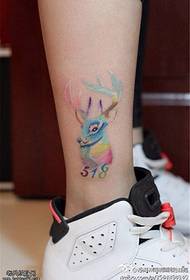 modello di tatuaggio scoiattolo color caviglia